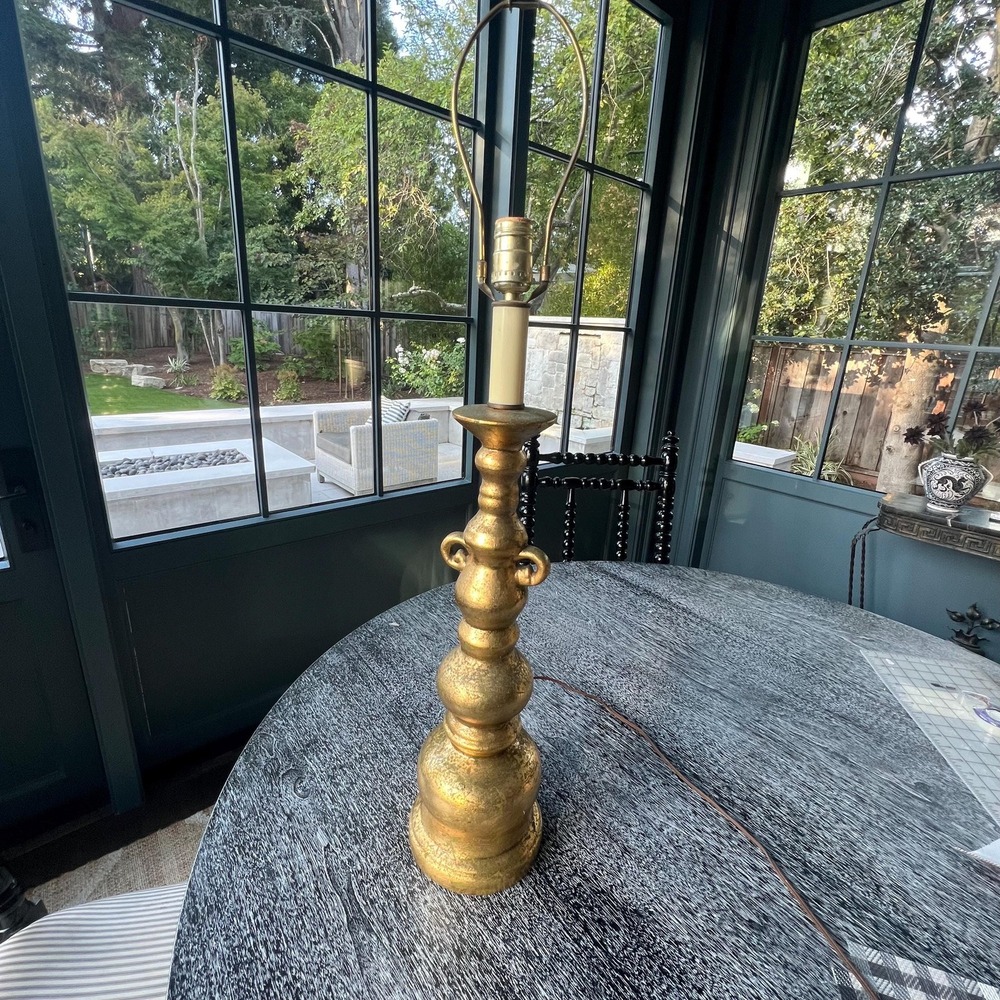 Gilded vintage table lamp